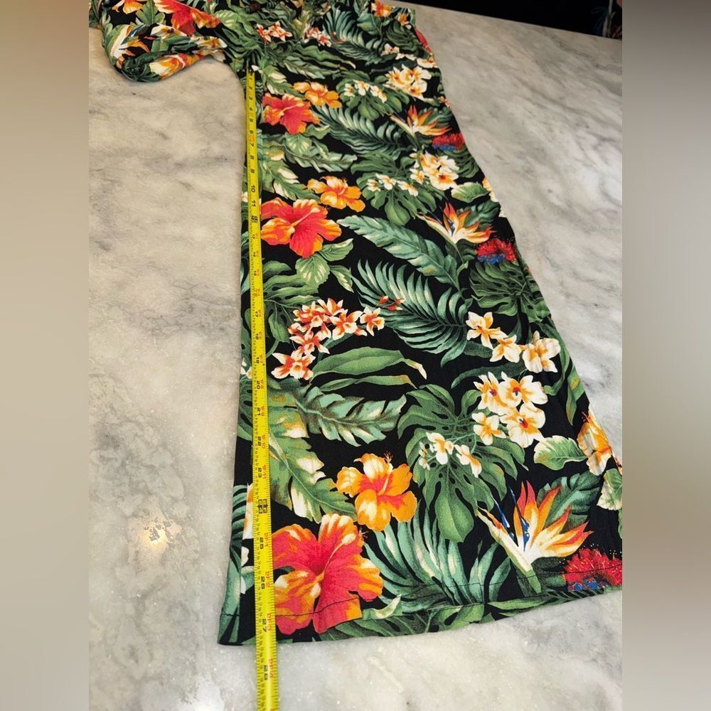 Christian Siriano Vibrant Tropical Print Palazzo Wide-Leg Pants Size Small - Picture 9 of 10